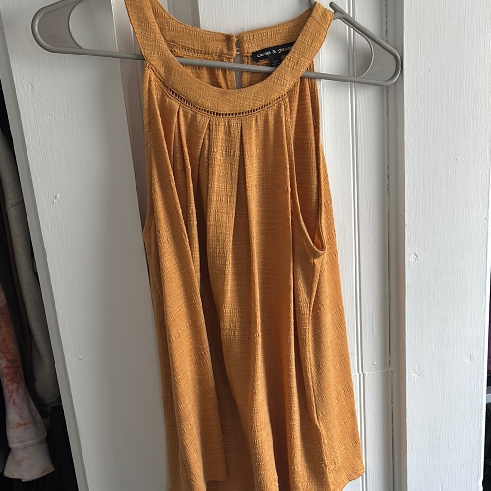 Gold Women's Top by Zara